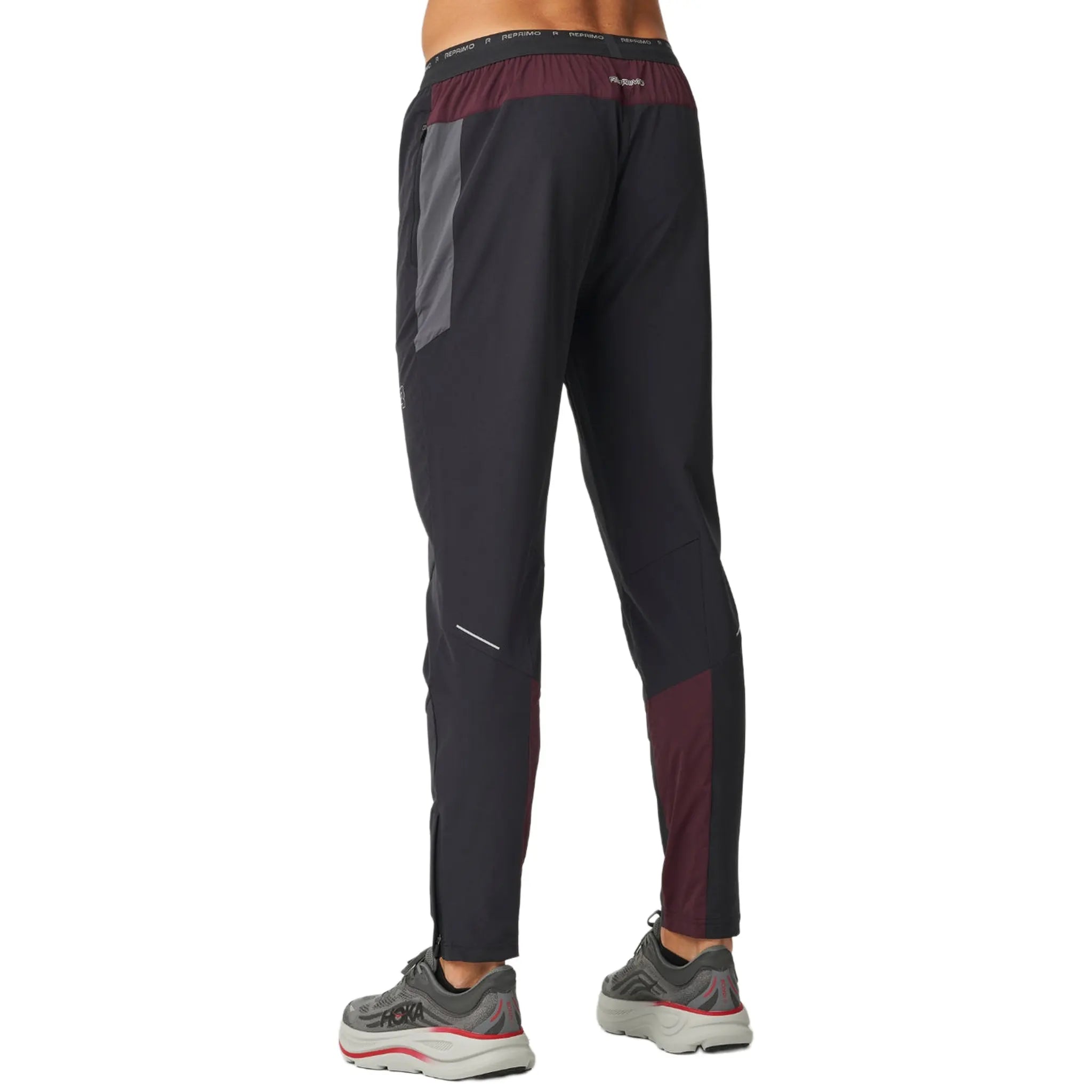 Back Side Reprimo Impact Burgundy Obsidian Track Pants REP254-296